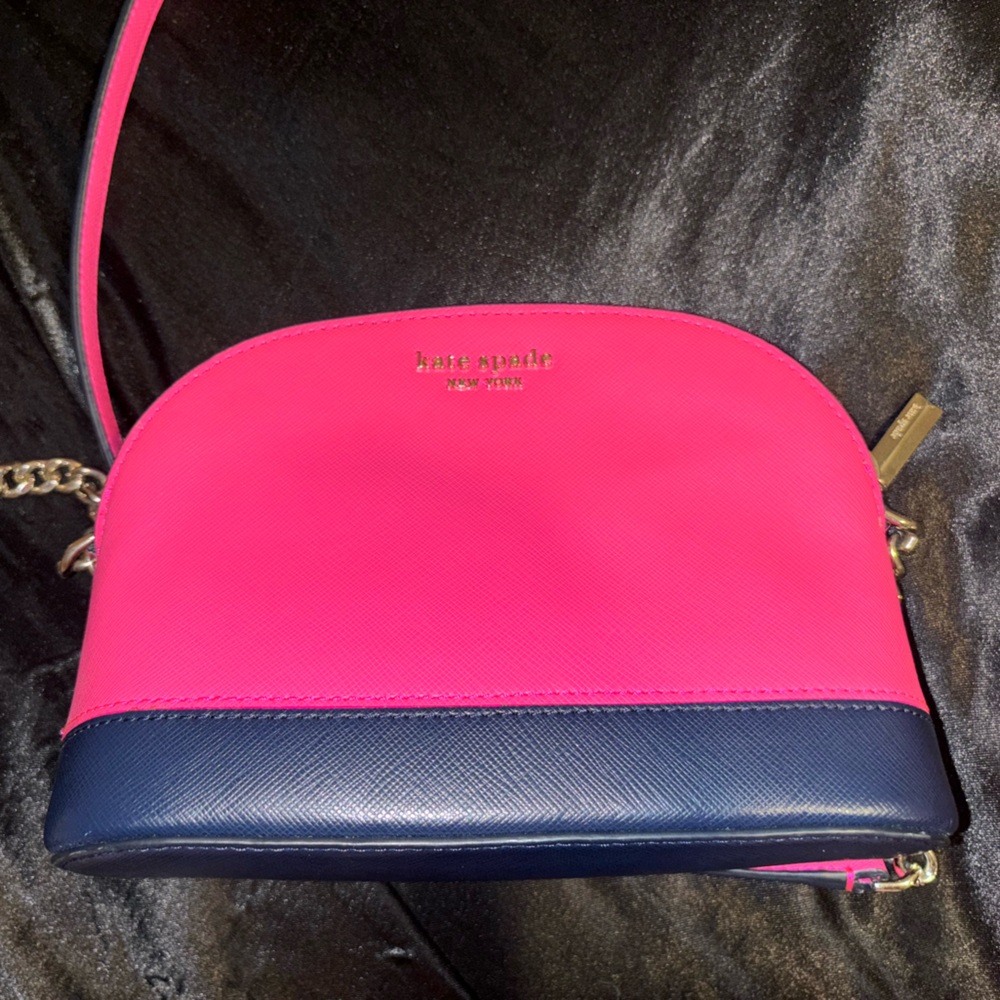 Pink and Navy Kate Spade Purse